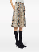 Jil Sander Snake Print Bermuda Shorts