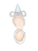 Mach & Mach Pre Double Bow Satin Slingback Ballet Flats