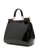 Dolce & Gabbana Sicily Large Shiny Leather Handbag