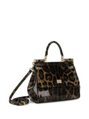 Dolce & Gabbana Sicily Medium Leopard Plabag de estampado