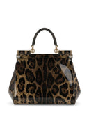 Dolce & Gabbana Sicily Medium Leopard Plabag de estampado