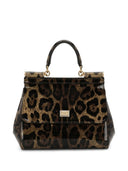 Dolce & Gabbana Sicily Medium Leopard Plabag de estampado