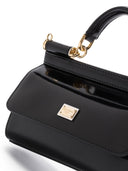 Dolce & Gabbana Sicily Small Shiny Leather Handbag