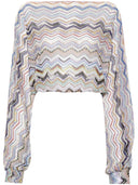 Missoni Beachwear Pre Zigzag Pattern Cropped Top