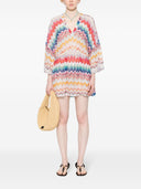 Missoni Beachwear Pre Zigzag Pattern Short Cover Up
