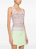 Missoni Zigzag Pattern Sleeveless Top