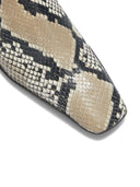 Jil Schleiferledermaultier mit Pythondruck