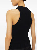 Jil Sander Cotton Top With Sequined Fringes