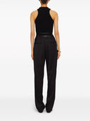 Jil Sander Cotton Top With Sequined Fringes