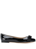Ferragamo Varina Leather Ballet Flats