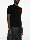 Comme Des Garcons Logo Cotton Polo Shirt