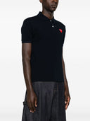 Comme Des Garcons Logo Cotton Polo Shirt