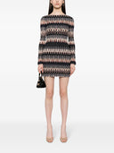 Missoni Zickzack Muster kurzes Kleid