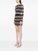 Missoni Zickzack Muster kurzes Kleid