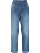 Brunello Cucinelli Elasticated Waistband Denim Jeans