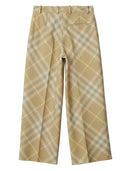 Burberry Checked Wool Trousers