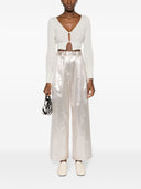 Forte Forte Wide Bein Lurex -Tafthosen