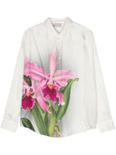 Chemise de soie imprimée Pierre Louis Mascia
