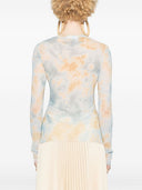Erika Cavallini Semi Couture Long Sleeve Printed T Shirt