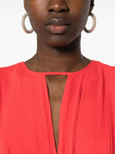Mmk Pleated Midi Dress