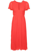 Mmk Pleated Midi Dress