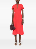 Mmk Pleated Midi Dress