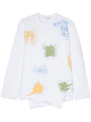 Comme Des Garcons Printed Asymmetric Blouse