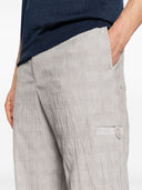 Emporio Armani Checked Mid Rise Trousers