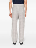 Emporio Armani Checked Mid Rise Trousers