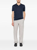 Emporio Armani Checked Mid Rise Trousers
