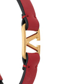 Valentino Garavani V Logo Signature Leather Bracelet