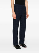 Emporio Armani Check Motif Trousers