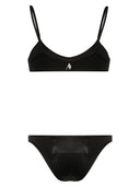 The Attico Wet Effect Lycra Bikini Set