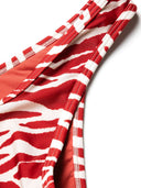 The Attico Zebra Print Bikini Set