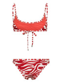 The Attico Zebra Print Bikini Set