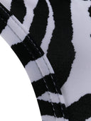 Das Attico Zebra Print Bikini Set