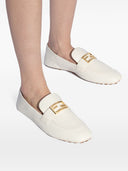 Fendi Baguette Leather Loafers
