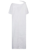 Liviana Conti One Shoulder Cotton Blend Long Dress
