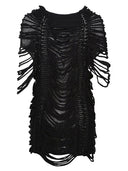 Liviana Conti Perforated Cotton Blend Top