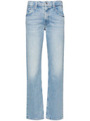 Jeans de mezclilla de pierna recta