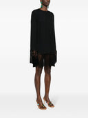 Taller Marmo Main Claudia Fringed Crêpe Mini Dress