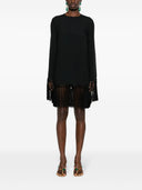 Taller Marmo Main Claudia Fringed Crêpe Mini Dress