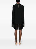 Taller Marmo Main Claudia Fringed Crêpe Mini Dress