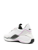 E 'Clat Logo Leather Sneakers