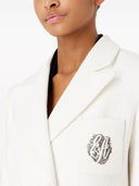 Emporio Armani Cotton Tweed Blazer Jacket