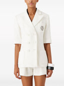 Emporio Armani Cotton Tweed Blazer Jacket