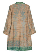 Pierre Louis Mascia Printed Silk Coat