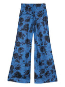 Pantalones acampanados de seda de Alberto biani