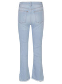 Liviana Conti Flared Denim Crped Jeans