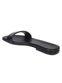 Liviana Conti Leather Flat Mules